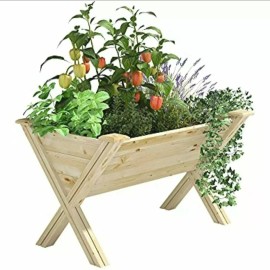 Greenes Fence V-Shaped Elevated Pine Garden Bed, 23.5" W x 34" L x 23" H