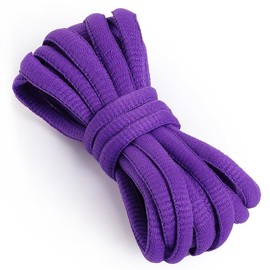 VSUDO 180 cm Oval Running Purple Trainer Laces, Half Round Basketball Sneaker Purple Shoe Laces, Athletic Shoestring or Purple Sport Laces for Trainers, Purple Trainer Shoelaces (2Pairs-Purple-180cm)