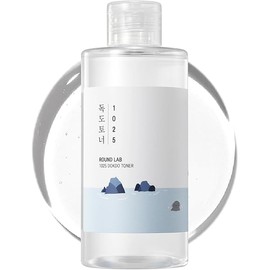ROUND LAB 1025 Dokdo Toner 6.76 Fl Oz, Oil Control and Reduces Excess Sebum, Gentle Exfoliating Facial Toner, Deep Sea Water for Moisturization, Soft Finish Without Stickiness, Korean Skin Care