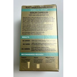 RoC Multi Correxion Hydrate + Plump Hyaluronic Acid Serum 30 Capsules 0.35 fl oz