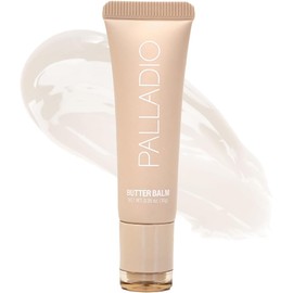 Palladio Butter Balm - Hydrating Lip Balm with Sheer Tint, Aloe, Peptides, Shea Butter, and Vegan Formulation for Instant Moisture, Shine, and Soothing Lip Care, French Vanilla