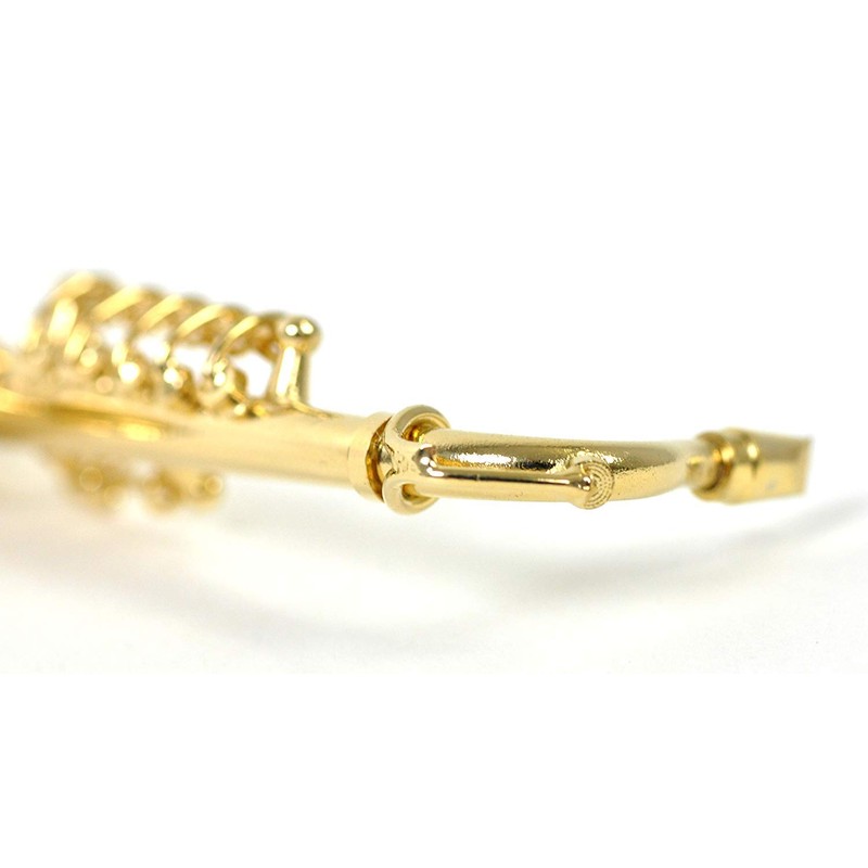 Sunrise Sound House Miniature Musical Instrument Tenor Saxophone 1/12 Gold