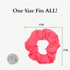 12 Pack Solid Hair Ties Scrunchies (Neon Pink)
