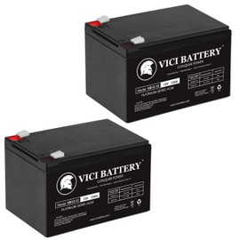 VICI Battery 12V 12Ah F2 Leopard Shark E5 Scoot-N-Go Sporty Scooter Battery - 2 Pack Brand Product