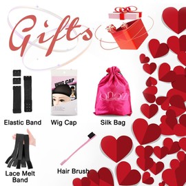 QNQZ 32 Inch Wear and Go Glueless Wigs Human Hair Pre Plucked Pre Cut 7x5 HD Lace Closure Wigs Body Wave Lace Front Wigs Human Hair No Glue Pre Cut 200% Density