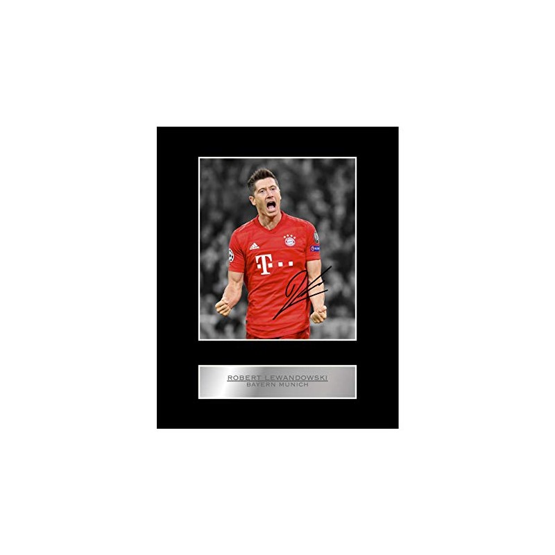 Robert Lewandowski Signed Mounted Photo Display Bayern Munich FC #01