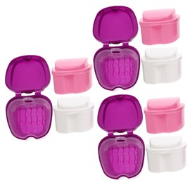Minkissy 3sets Supplies Case Container Portable Holder Scratch Resistant for Oral Care 3pcs*3