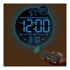 JALL 10" Large Digital Wall Clock with Seconds, Alarm Countdown