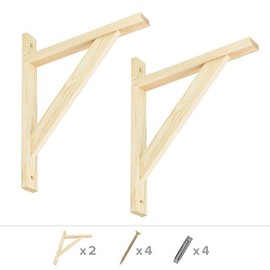 Velano - 2 x WDW KIEFE Console, Shelf Bracket, 280 x 230 x 1