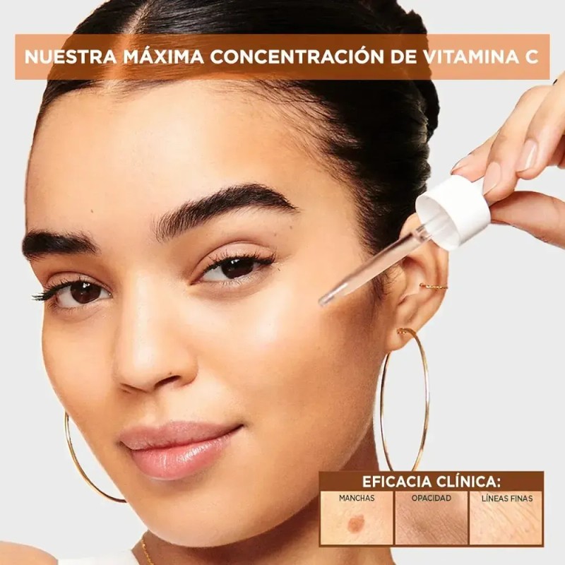 Kit Vitamina C 7p: Agua+sérum+noche+crema+limpiadora+ojos+uv