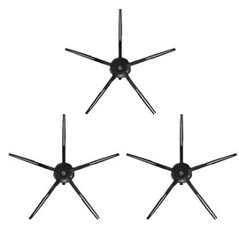 BiOHY Side Brush for Roborock S7 Series in Black (Set of 3) | S7, S7+, S7 MaxV, S7 MaxV Plus, S7 MaxV Ultra | Mop Robot Accessories | Brush for Tiles, parquet, Laminate & PVC (Seitenbürste S7)