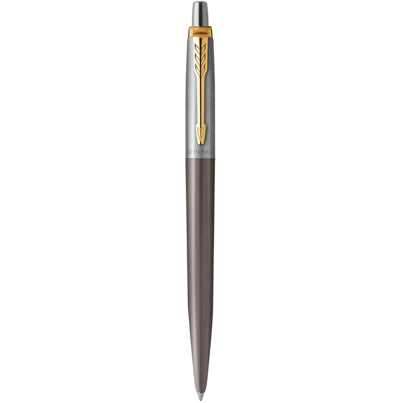 Parker Jotter Ballpoint Pen | Grey Lacquered with Gold Trims