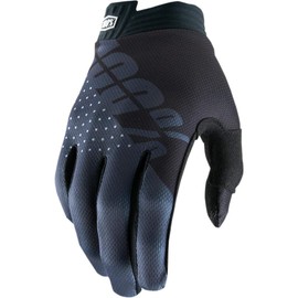100% 1002I Kids Itrack Glove Youth Gloves - Black/Charcoal, Youth X-Large