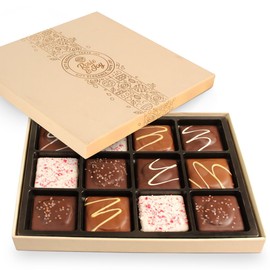 Luxury Chocolate-Covered Graham Cracker Cookie Gift Box – 12 Gourmet Treats with Rich Chocolate & Assorted Toppings – Perfect Food Gift Box for Delivery - USA Made