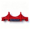 3D Golden Gate Bridge Fridge Magnet, San Francisco Souvenir, Red