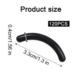 Oruola 120 Stück Wimpernzange Gummi,Schwarz Ersatzgummi für Wimpernzange,Eyelash Curler Ersatzpads mit Aufbewahrungsbox,Silikon Ersatzpads für Frauen Mädchen,Nachfüllpads für Wimpernzange