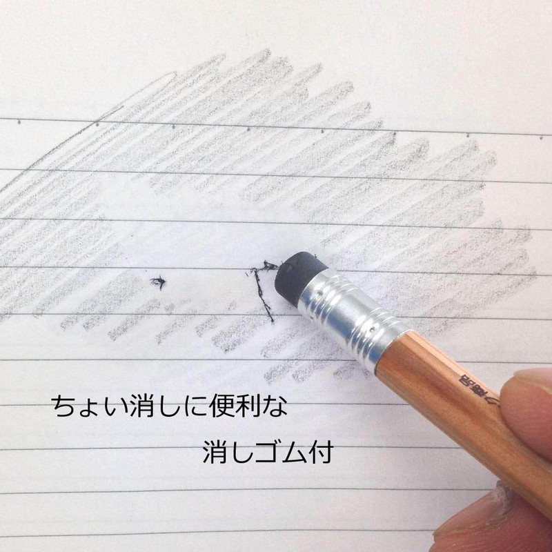 トンボ(Tombow) 鉛筆 ゴム付き鉛筆 木物語 HB 1ダース LG-KEAHB