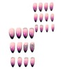 SINHOT Almond Press on Nails Medium - Purple Gradient Fake