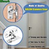 Litensh Door Hasp Latch 90 Degree, Stainless Steel Safety Angle