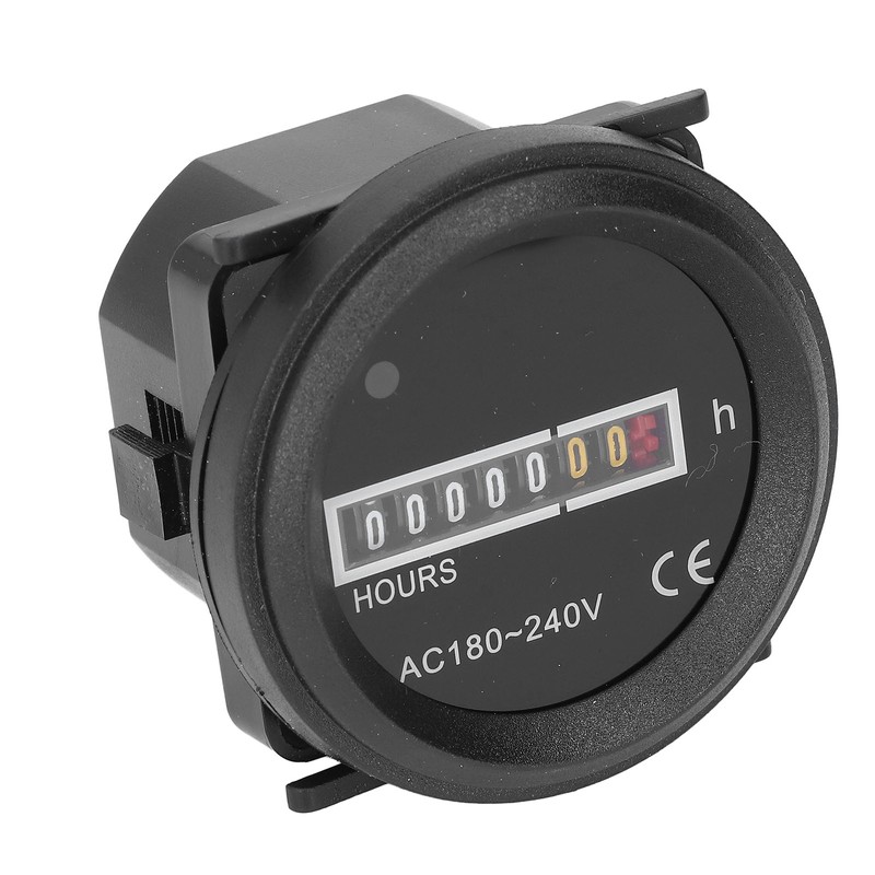 Round Hour Meter PC High Accuracy Quartz Mechanical Hour Meter