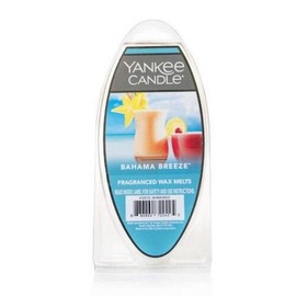 Yankee Candle Scented Wax Melts for Wax Warmers, Candle Wax Melts Refills, Long Lasting Home Fragrance, Bahama Breeze 6 Count (Pack of 1)