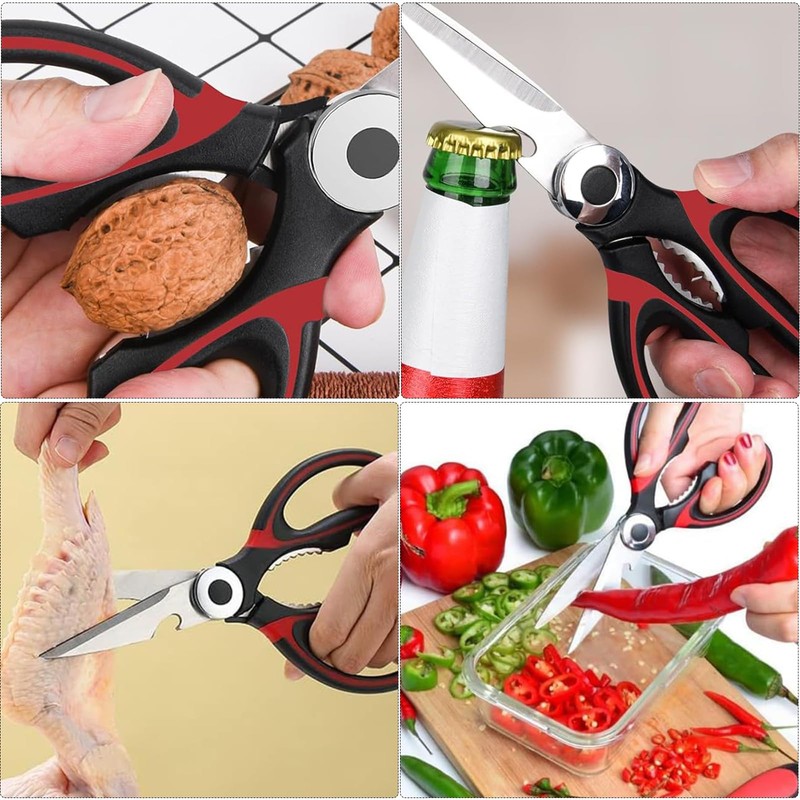 Eastrise Kitchen Scissors,Heavy Duty Kitchen Scissors with Cover,Sharp Kitchen Scissors
