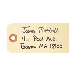MACO Manila Plain Shipping Tags, 5-4-3/4 x 2-3/8 Inches, 1000 Per Box (11-305)