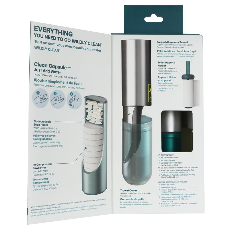 Adventure Ready Backpacking Trowel Toilet Kit - Includes Aluminum Camping