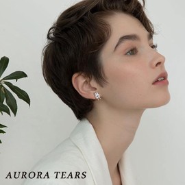 Aurora Tears Robot Pendant Necklace/Stud Earrings 925 Sterling Silver Cool Robot Cubic Zirconia Jewellery for Robot Lovers Men and Women, Zirconia