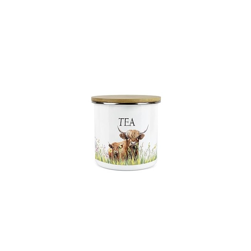 Purely Home Highland Cow & Calf Tea - Country Farm
