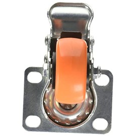 Surtek RV5B Rodaja de PVC naranja giratoria con freno 2"