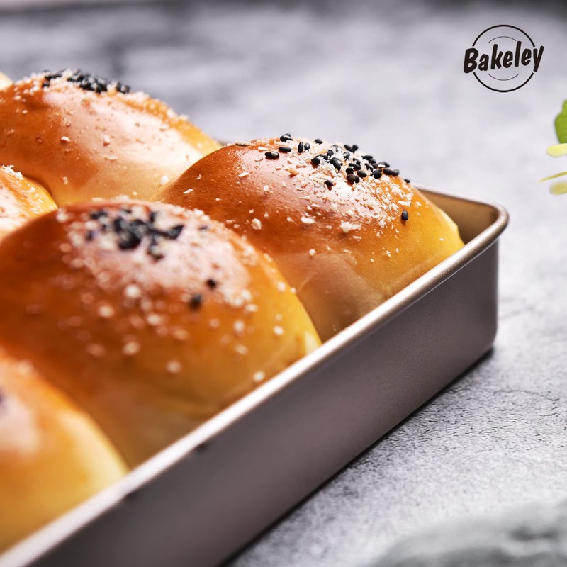 Bakeley 11-Inch Baking Sheet Pan Non-Stick Square Baking Pan Jelly