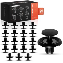 A-Premium 20PCS Nylon Radiator Splash Shield Retainer Clips Push-Type with Drive Pin Compatible with Toyota & Lexus Car - Camry, RAV4, Corolla, Highlander, Sienna, RX350, RX350L, RX450h - For 7mm Hole