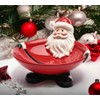 Cosmos Gifts Fine Ceramic Santa Candy Bowl Dish 6" L