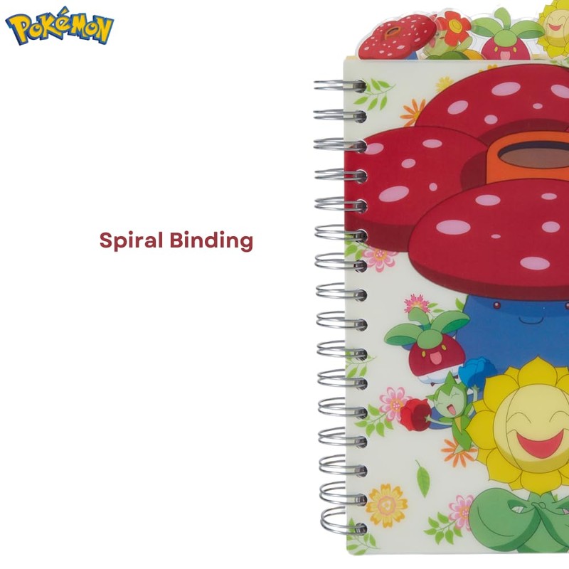 Innovative Designs Pokémon Tab Journal Notebook, Spiral Bound, 144 Lined