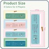 Tinzum 4 PCS Line Reader with Rules in 4 Colors