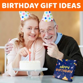 HAPPYPOP 70th Birthday Gifts Ideas Socks - Best Gifts for 70 Year Old Men Women, 70th Birthday Gift for Him Her Elderly Blue, Medium