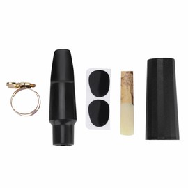 Alomejor Tenor Saxophone Mouthpiece Set, Cap, Lead, Buckle, Pad, Musical Instrument Part, Saxophone Accessories