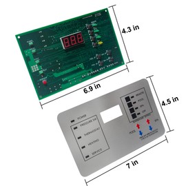 Xyarna 472100 Digital Display Temperature Controller Board, Pool and Spa Heaters Replacement for MiniMax NT LN STD TSI 200, 250, 300, 400 Series, Easy Installation, Durable Upgrade