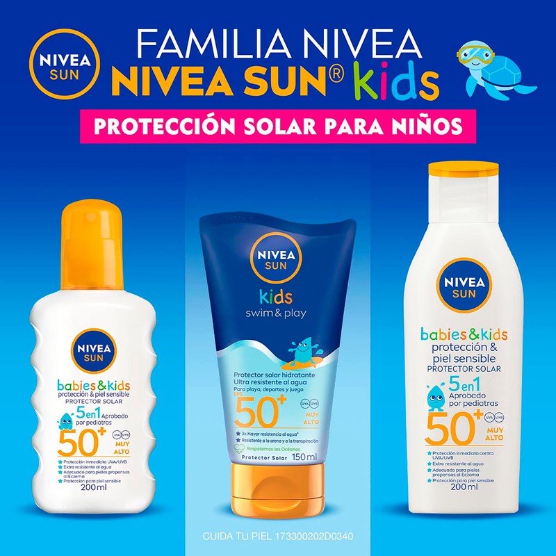 NIVEA SUN KIDS Protector Solar Corporal Swim & Play (150