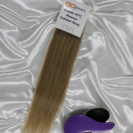 Remy Glamm Cortina Rubia 100% Cabello Natural Humano Remy 16 Extensión