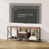 JARHETUN TV Stand with Fabric Drawer, Entertainment Center for 50