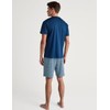 CALIDA Relax Streamline Men's Short Pyjamas 100% Cotton, Pottery Blue