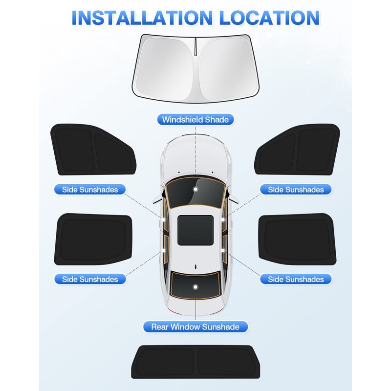 Canvcle Windshield Sun Shade for 2022-2025 2026 Toyota Tundra Sunshade