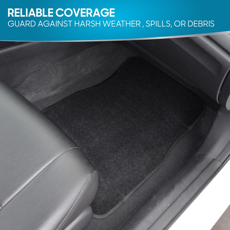 BDK MT-100-BK Classic Carpet Floor Mats for Car & Auto