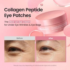 BIODANCE Parches de péptido de colágeno para los ojos, parches antiarrugas y líneas sonrientes para la cara, máscara debajo de los ojos para líneas fi