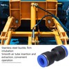 50Pcs Straight Pneumatic Connector Push to Connect Fittings for PU-10