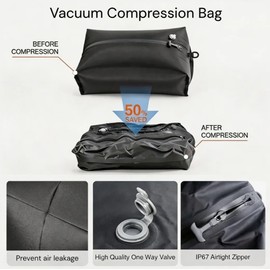 Closiq Packing Cubes Travel – Waterproof Compression Storage, Home and Travel Luggage Organizer