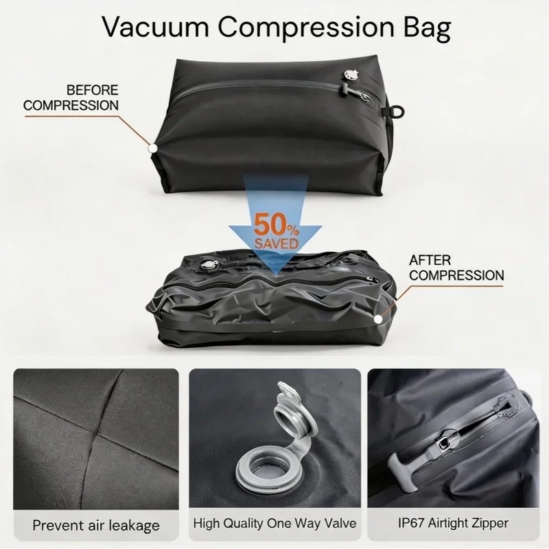 Closiq Packing Cubes Travel – Waterproof Compression Storage, Home and