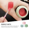 Beaupretty 3pcs Empty Ceramic Lip Balm Rouge Pot Jars with